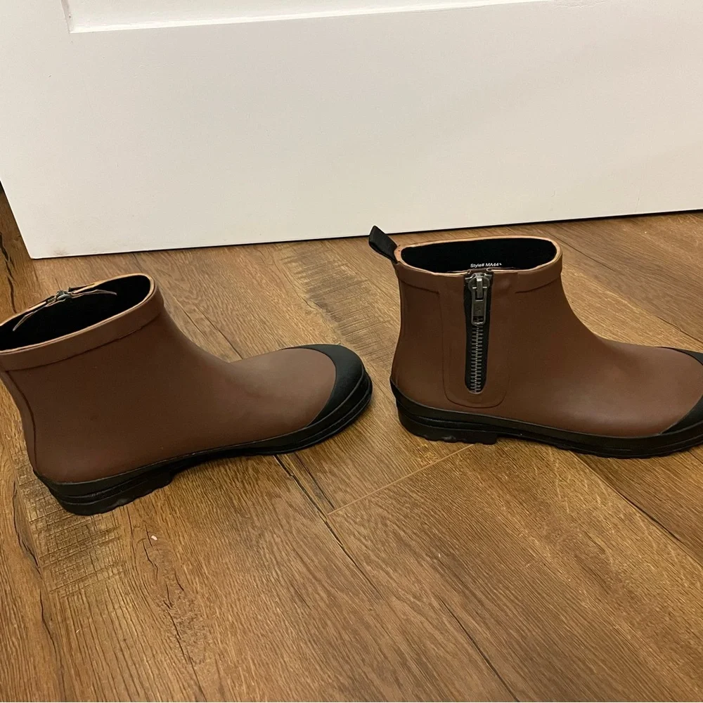 Madewell Brown and Black Winter Boots - Picture 5 of 10
